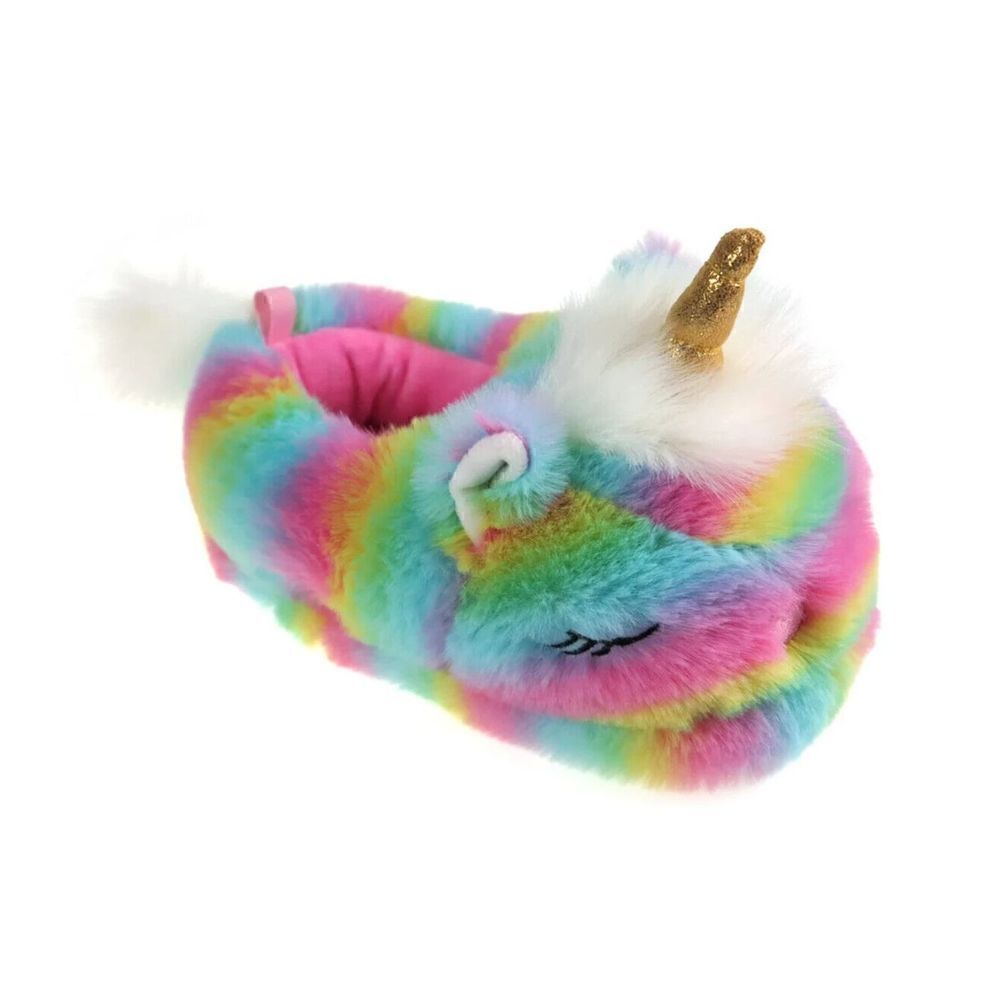 Wonder Nation Toddler Girls Critter Unicorn Slippers Size: 5/6